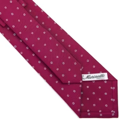 E.Marinella CRAVATTA SARTORIALE CLASSICA IN SETA FUCSIA Microfantasia fiore Online