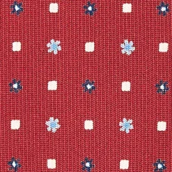 E.Marinella CRAVATTA SARTORIALE CLASSICA IN SETA BORDEAUX Microfantasia fiore Online