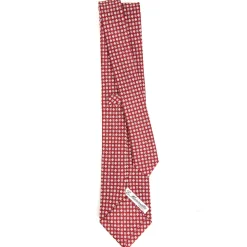 E.Marinella CRAVATTA SARTORIALE CLASSICA IN SETA BORDEAUX Microfantasia fiore Sale