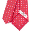 E.Marinella CRAVATTA SARTORIALE CLASSICA IN SETA ROSSA Collezione san valentino Clearance