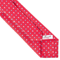 E.Marinella CRAVATTA SARTORIALE CLASSICA IN SETA ROSSA Collezione san valentino Clearance