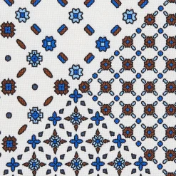 E.Marinella CRAVATTA SARTORIALE CLASSICA IN SETA BIANCA Patchwork Sale