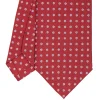E.Marinella CRAVATTA SARTORIALE CLASSICA IN SETA BORDEAUX Microfantasia fiore Sale