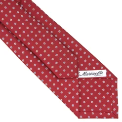 E.Marinella CRAVATTA SARTORIALE CLASSICA IN SETA BORDEAUX Microfantasia fiore Sale