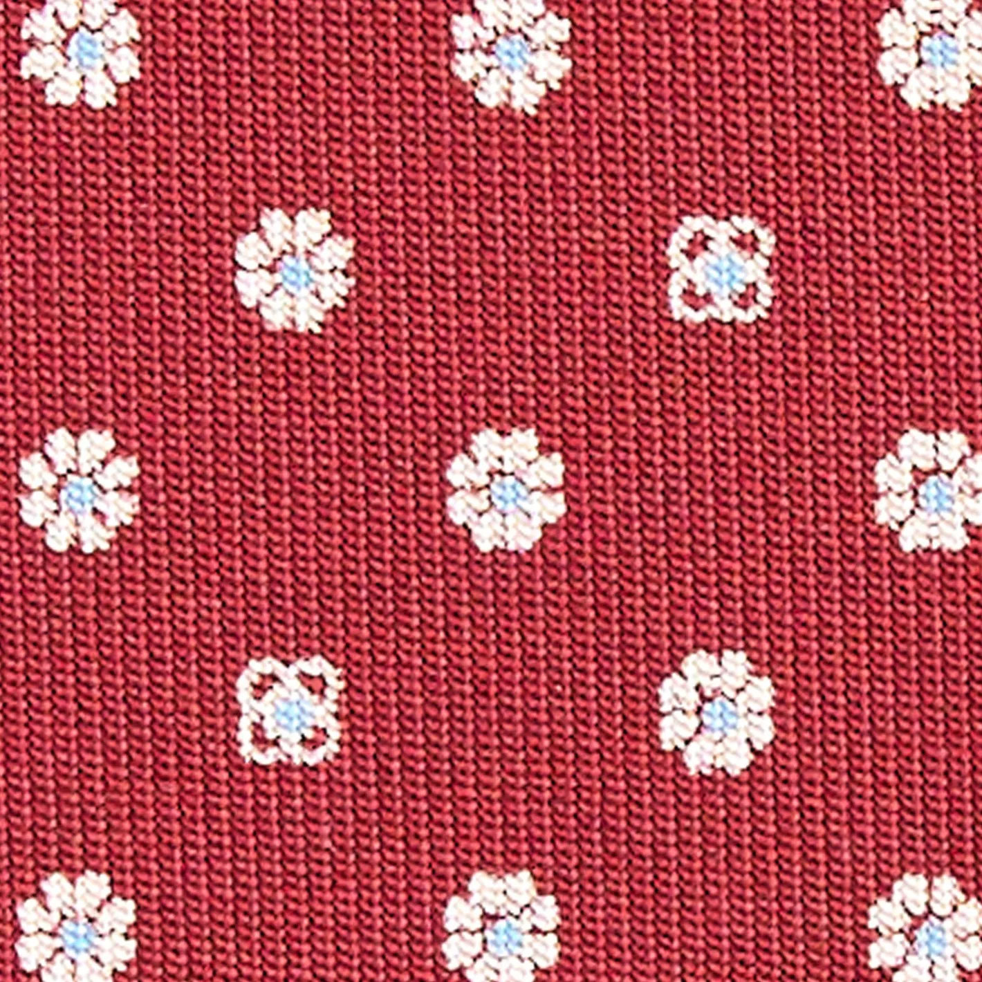 E.Marinella CRAVATTA SARTORIALE CLASSICA IN SETA BORDEAUX Microfantasia fiore Clearance