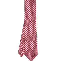 E.Marinella CRAVATTA SARTORIALE CLASSICA IN SETA BORDEAUX Microfantasia fiore Sale