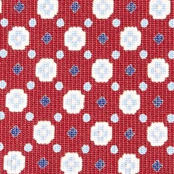 E.Marinella CRAVATTA SARTORIALE CLASSICA IN SETA BORDEAUX Microfantasia fiore Sale