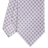 E.Marinella CRAVATTA SARTORIALE CLASSICA IN SETA GRIGIO CHIARO Microfantasia fiore Online