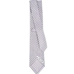E.Marinella CRAVATTA SARTORIALE CLASSICA IN SETA GRIGIO CHIARO Microfantasia fiore Online