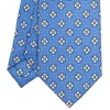 E.Marinella CRAVATTA SARTORIALE CLASSICA IN SETA AZZURRO POLVERE Microfantasia fiore Hot