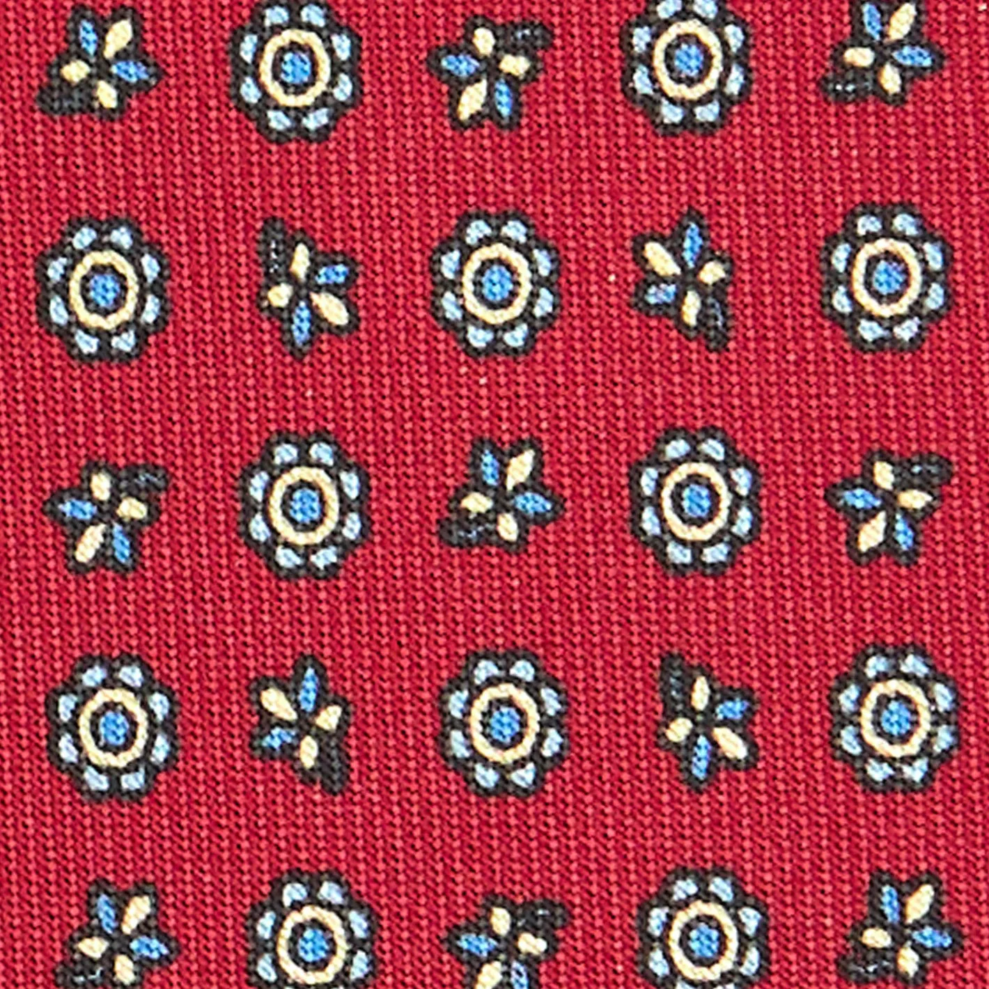 E.Marinella CRAVATTA SARTORIALE CLASSICA IN SETA BORDEAUX Microfantasia fiore Discount