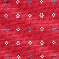 E.Marinella CRAVATTA SARTORIALE CLASSICA IN SETA BORDEAUX Microfantasia fiore New