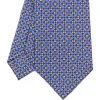 E.Marinella CRAVATTA SARTORIALE CLASSICA IN SETA AZZURRO POLVERE Microfantasia fiore Sale