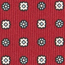 E.Marinella CRAVATTA SARTORIALE CLASSICA IN SETA BORDEAUX Microfantasia Discount