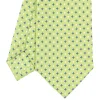 E.Marinella CRAVATTA SARTORIALE CLASSICA IN SETA VERDE CHIARO Microfantasia fiore Discount
