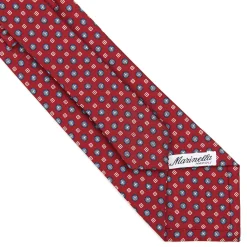 E.Marinella CRAVATTA SARTORIALE CLASSICA IN SETA BORDEAUX Microfantasia fiore Sale