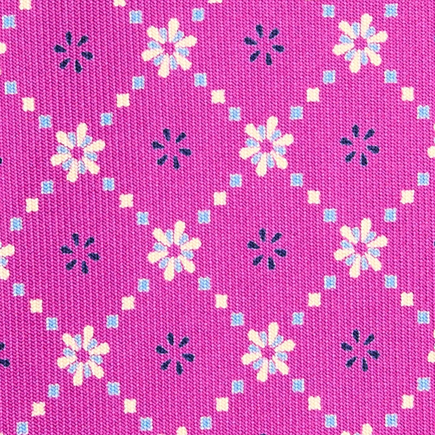 E.Marinella CRAVATTA SARTORIALE CLASSICA IN SETA FUCSIA Microfantasia fiore Sale