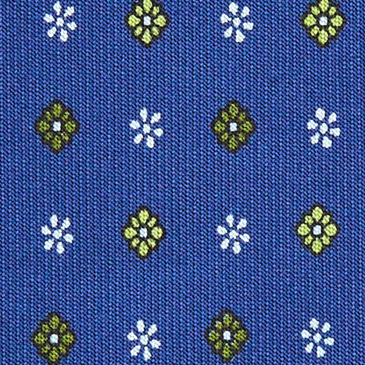 E.Marinella CRAVATTA SARTORIALE CLASSICA IN SETA BLU Microfantasia fiore Discount