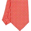 E.Marinella CRAVATTA SARTORIALE CLASSICA IN SETA ROSSA Microfantasia fiore Online