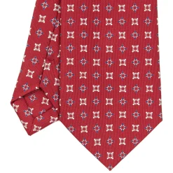 E.Marinella CRAVATTA SARTORIALE CLASSICA IN SETA BORDEAUX Microfantasia fiore Online