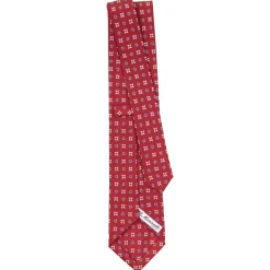E.Marinella CRAVATTA SARTORIALE CLASSICA IN SETA BORDEAUX Microfantasia fiore Online