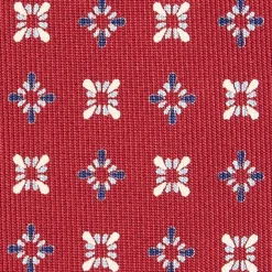 E.Marinella CRAVATTA SARTORIALE CLASSICA IN SETA BORDEAUX Microfantasia fiore Online