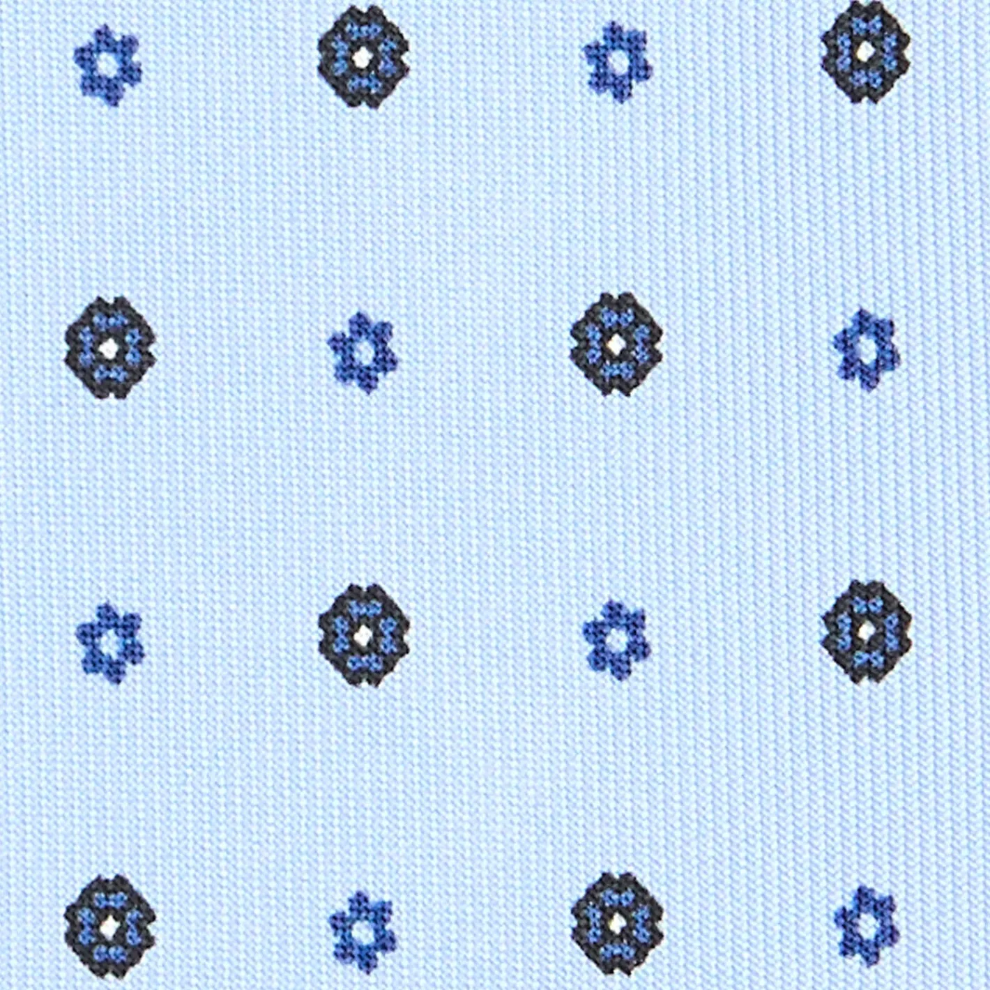 E.Marinella CRAVATTA SARTORIALE CLASSICA IN SETA AZZURRA Microfantasia fiore Online