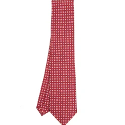E.Marinella CRAVATTA SARTORIALE CLASSICA IN SETA BORDEAUX Microfantasia fiore Sale