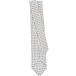 E.Marinella CRAVATTA SARTORIALE CLASSICA IN SETA BIANCA Microfantasia fiore Online