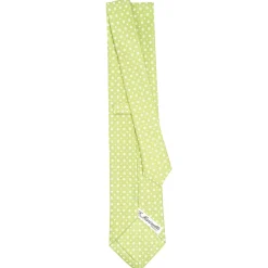 E.Marinella CRAVATTA SARTORIALE CLASSICA IN SETA VERDE CHIARO Microfantasia fiore Discount