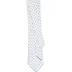 E.Marinella CRAVATTA SARTORIALE CLASSICA IN SETA BIANCA Microfantasia fiore Online