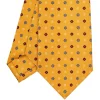E.Marinella CRAVATTA SARTORIALE CLASSICA IN SETA GIALLA Microfantasia fiore Online