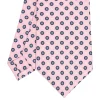 E.Marinella CRAVATTA SARTORIALE CLASSICA IN SETA ROSA Microfantasia fiore Outlet