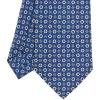 E.Marinella CRAVATTA SARTORIALE CLASSICA IN SETA BLU Microfantasia fiore Online