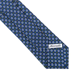 E.Marinella CRAVATTA SARTORIALE CLASSICA IN SETA BLU Microfantasia fiore Discount