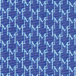 E.Marinella CRAVATTA SARTORIALE CLASSICA IN SETA BLUETTE Microfantasia m geometrica