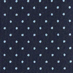 E.Marinella CRAVATTA SARTORIALE CLASSICA IN SETA BLU SCURO Pois Sale
