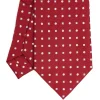 E.Marinella CRAVATTA SARTORIALE EXTRA LONG IN SETA BORDEAUX Microfantasia fiore Online