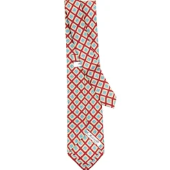 E.Marinella CRAVATTA SARTORIALE EXTRA LONG IN SETA ROSSA Collezione heritage Sale