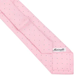 E.Marinella CRAVATTA SARTORIALE EXTRA LONG IN SETA ROSA Microfantasia fiore Discount