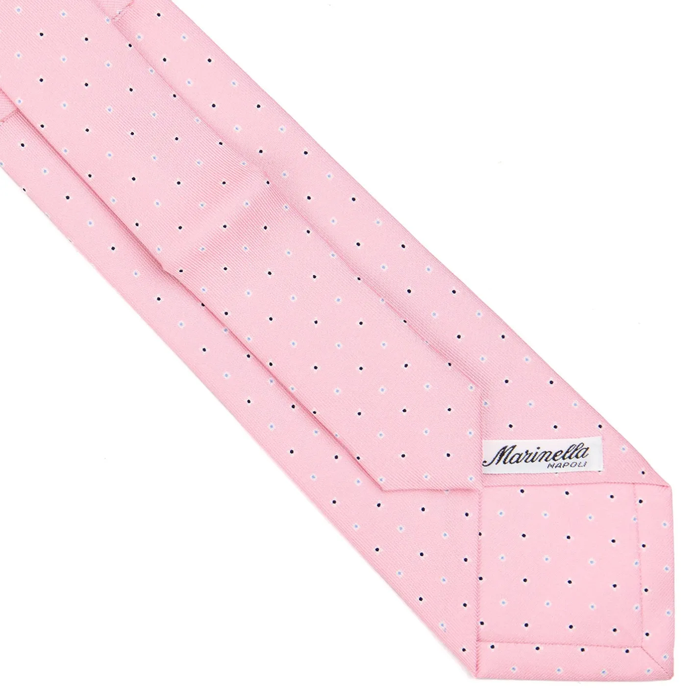 E.Marinella CRAVATTA SARTORIALE EXTRA LONG IN SETA ROSA Microfantasia fiore Discount