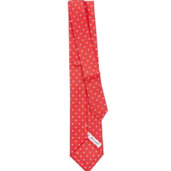 E.Marinella CRAVATTA SARTORIALE EXTRA LONG IN SETA ROSSA Microfantasia fiore Online