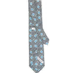 E.Marinella CRAVATTA SARTORIALE EXTRA LONG IN SETA BLU SCURO Collezione heritage