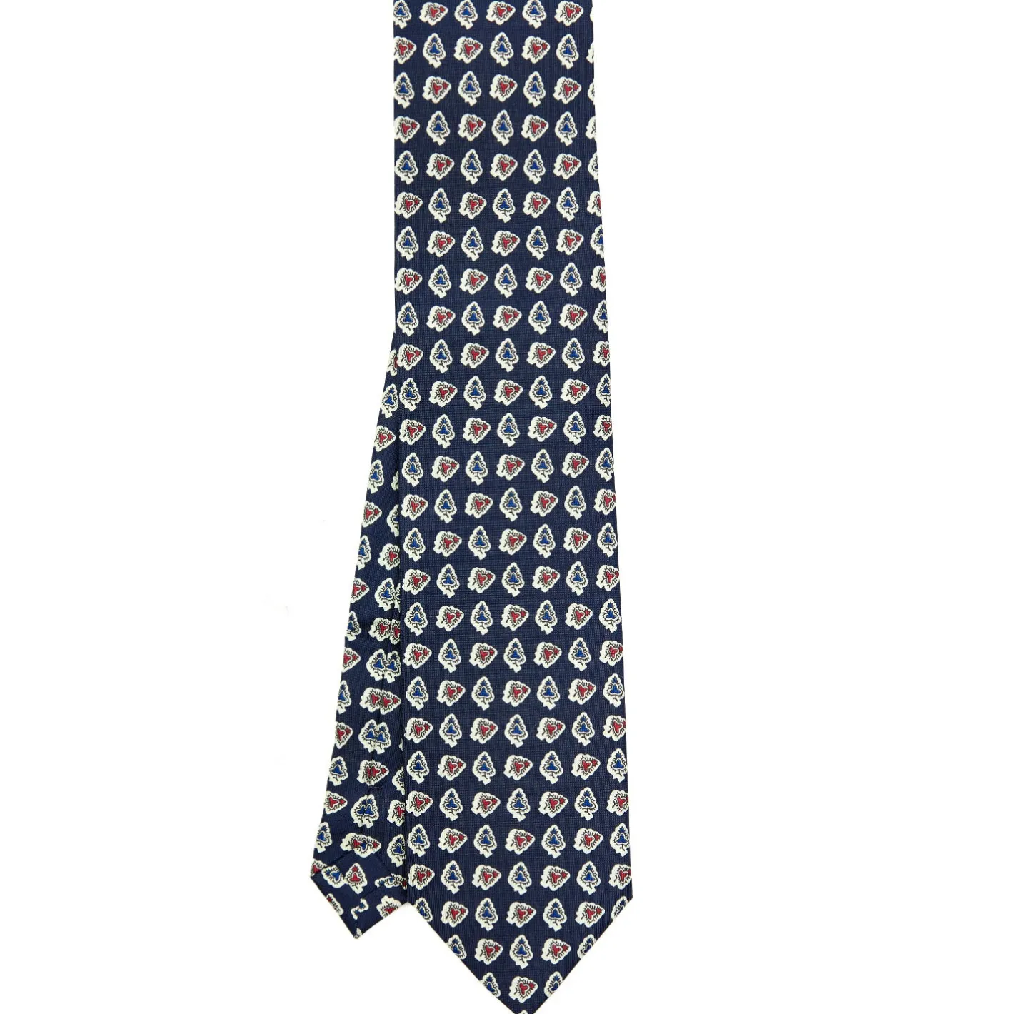 E.Marinella CRAVATTA SARTORIALE EXTRA LONG IN SETA BLU SCURO Collezione heritage
