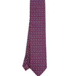 E.Marinella CRAVATTA SARTORIALE EXTRA LONG IN SETA BORDEAUX Collezione heritage Discount