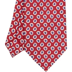 E.Marinella CRAVATTA SARTORIALE EXTRA LONG IN SETA BORDEAUX Collezione heritage Online
