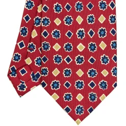 E.Marinella CRAVATTA SARTORIALE EXTRA LONG IN SETA BORDEAUX Collezione heritage Best