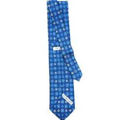E.Marinella CRAVATTA SARTORIALE EXTRA LONG IN SETA BLU Collezione heritage Hot