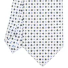 E.Marinella CRAVATTA SARTORIALE EXTRA LONG IN SETA BIANCA Microfantasia fiore Online