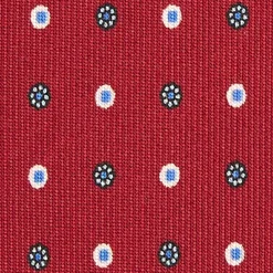 E.Marinella CRAVATTA SARTORIALE EXTRA LONG IN SETA BORDEAUX Microfantasia fiore Discount